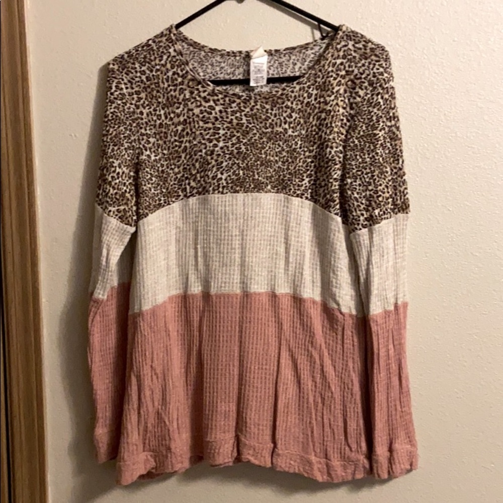 Long sleeved block shirt